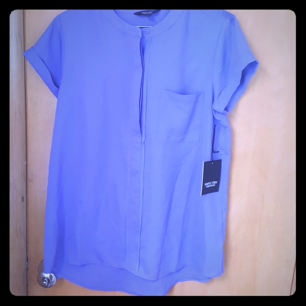 Simply Vera blue blouse - Picture 1 of 1